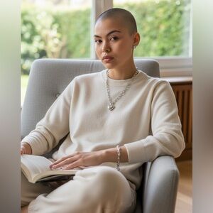 Silver Heart Jewelry Set